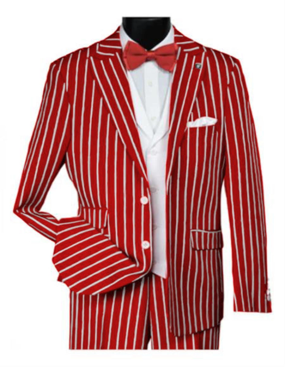 Roter Gangster-Anzug aus den 20ern: Stilvoll, mutig, unwiderstehlich. Zeitlose Eleganz für echte Männer.